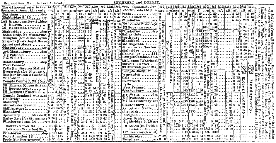 timetable