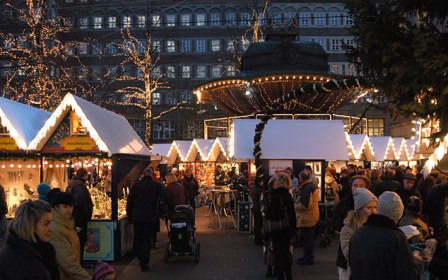 Wittenborg at Christmas Market in Germany Dusseldorf