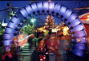 Wittenborg at Christmas Market in Germany Dusseldorf