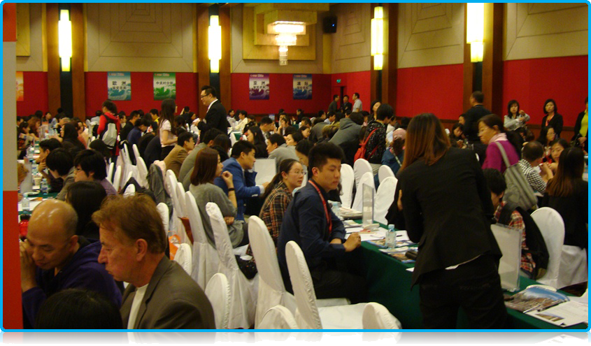 Students at Agency Fair in Beijing